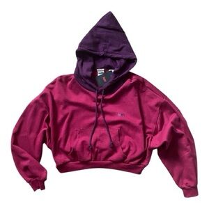 NWT Levi’s cropped burgundy & purple hoodie